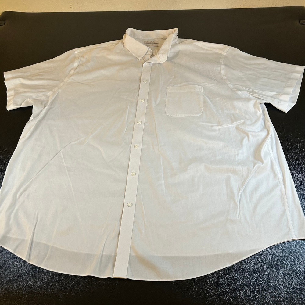 Roundtree Yorke Gold Label Non-Iron Perfect Performance Button Up Shirt Mens 4XB